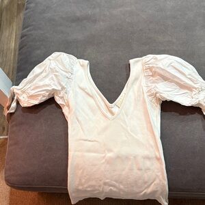 Maeve Cream Puff Sleeve Blouse